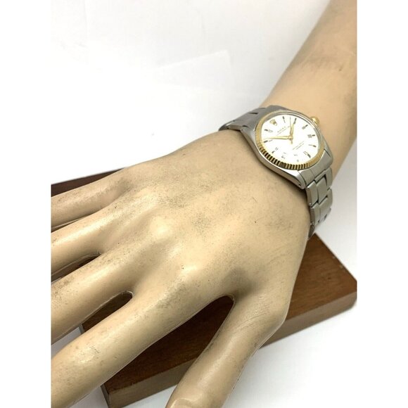 Rolex Speedking Oyster Perpetual 6430 Watch Swiss Wind Steel 14k Bezel 30mm - Picture 4 of 14